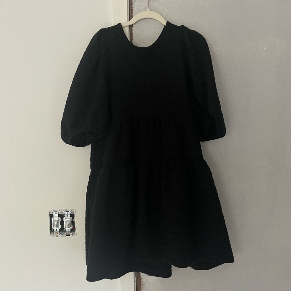 TARGET Quilted Black Popover Dress